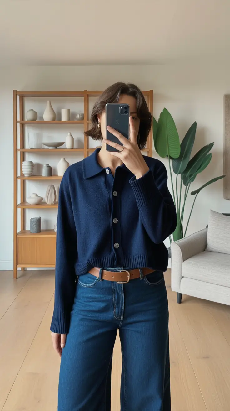 Trendy cute outfits 2026 Chic Navy Everyday Look
