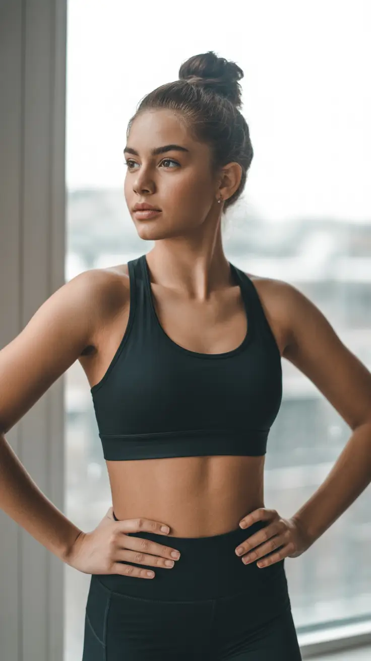 Trendy gym outfits 2026 Strong Minimalism