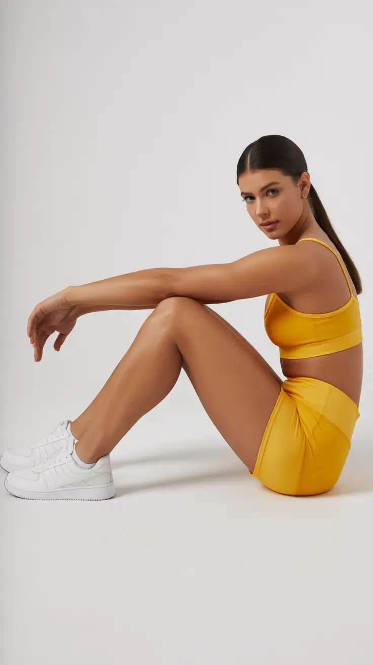 Trendy gym outfits 2026 Golden Glow