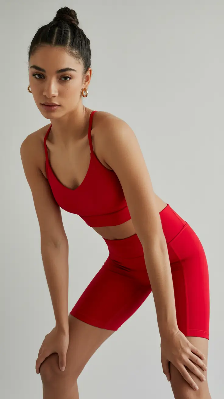 Trendy gym outfits 2026 Red Heat
