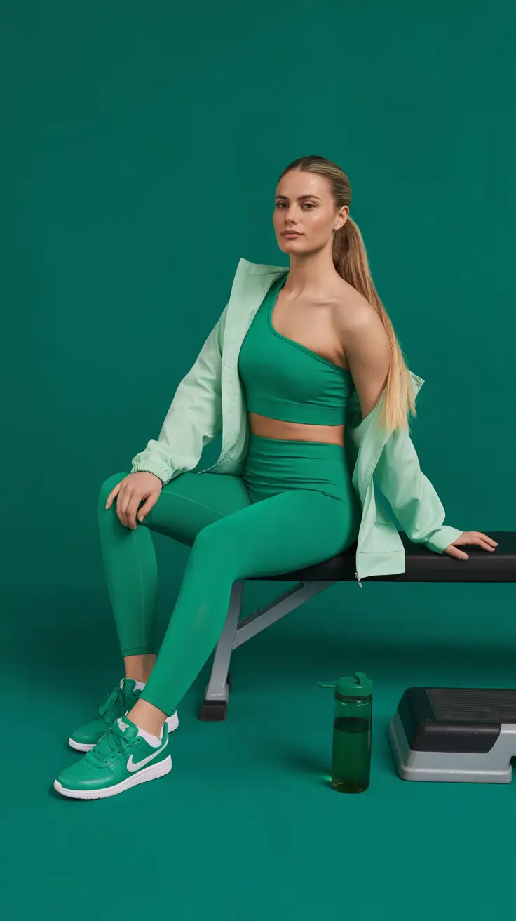 Trendy Women Workout Outfits 2026 Emerald Energy