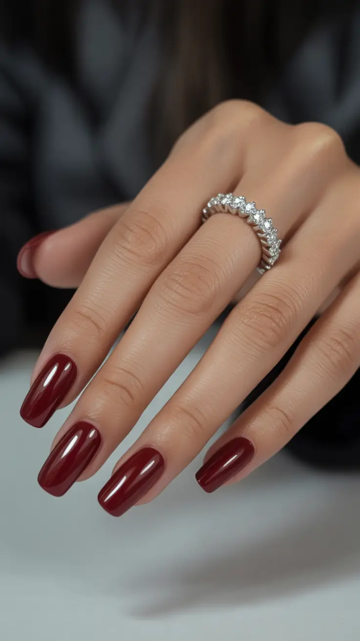 Winter Nails December 2025 Design Ideas Cherry Mocha Chic