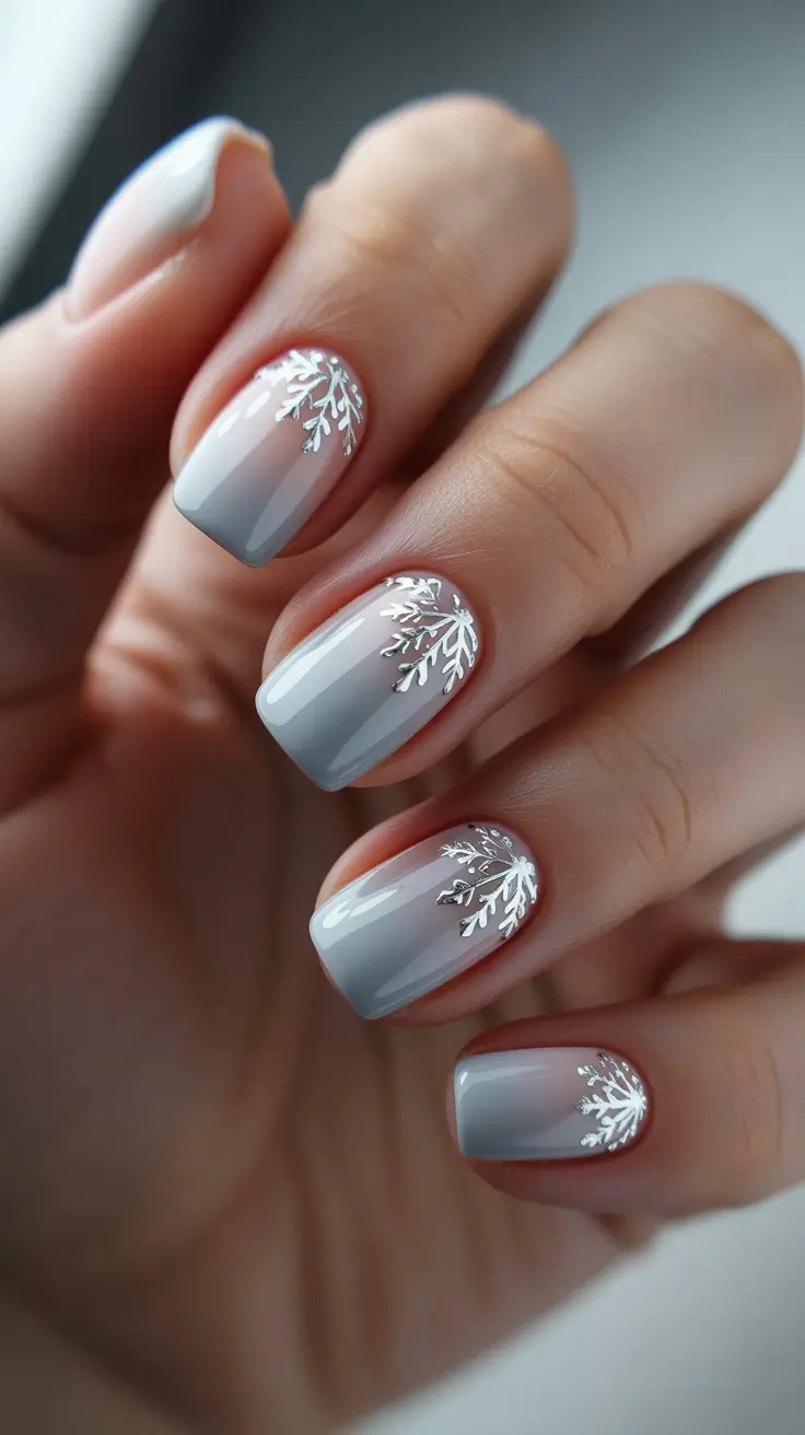 Winter Nails December 2025 Design Ideas Frosted Gray Elegance