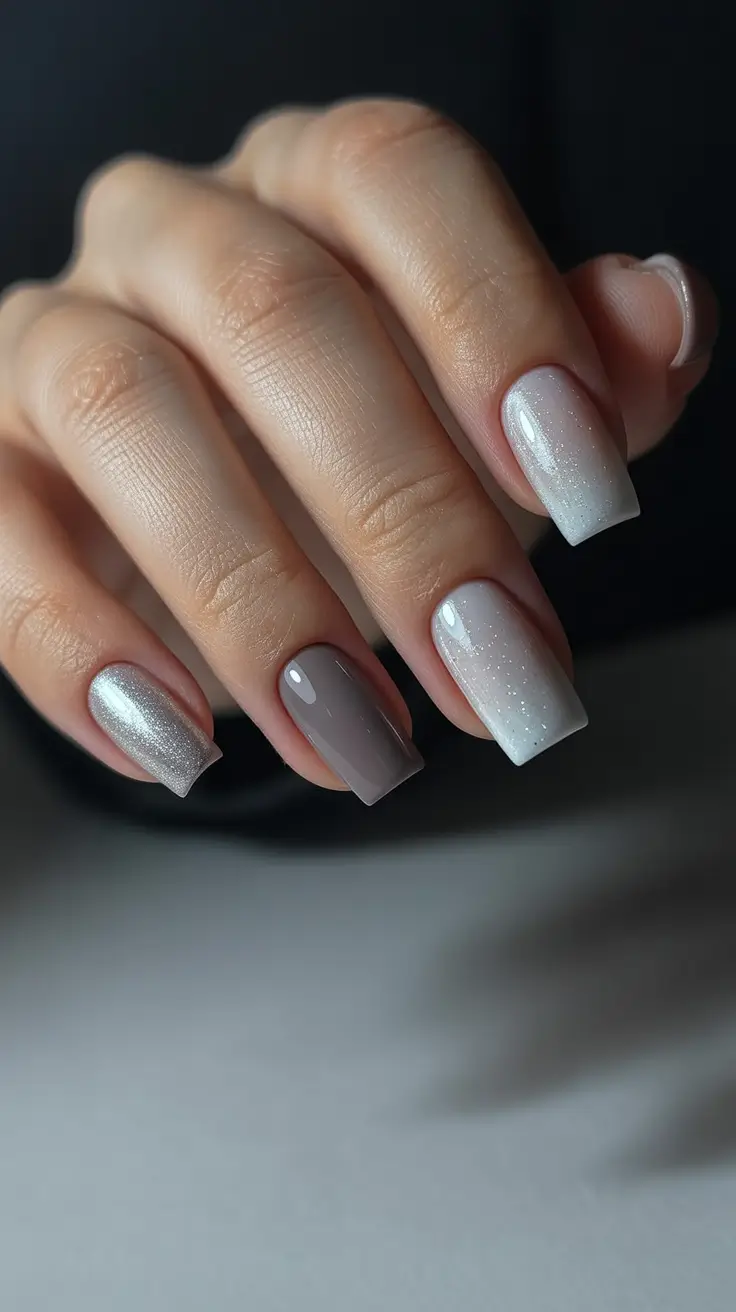 Winter Nails December 2025 Design Ideas Soft Taupe Ombre