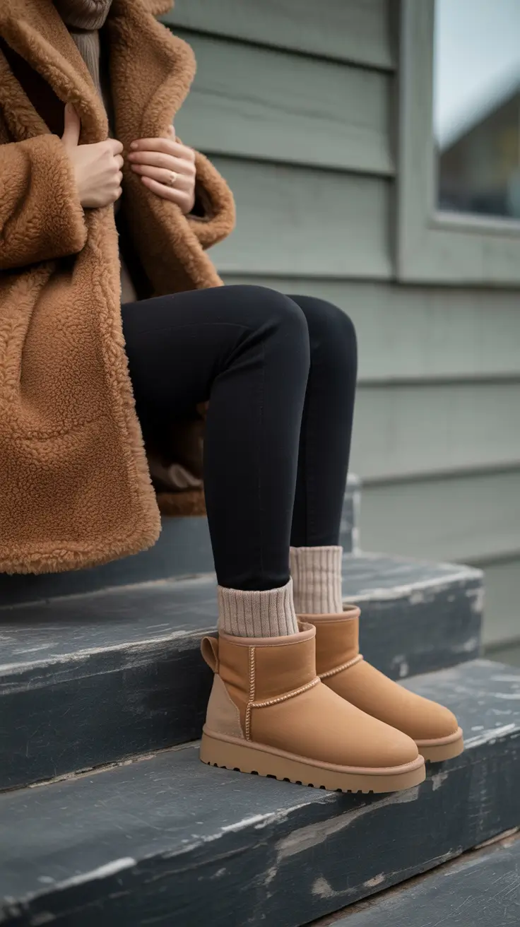 Winter Ugg outfits 2026 Warm Caramel Comfort