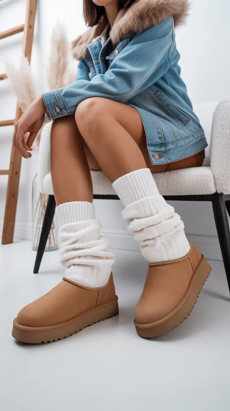 Winter Ugg outfits 2026 Denim and Cozy Layers Reimagined