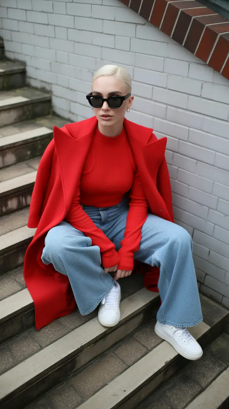 women trendy outfits 2026 Bold Monochrome