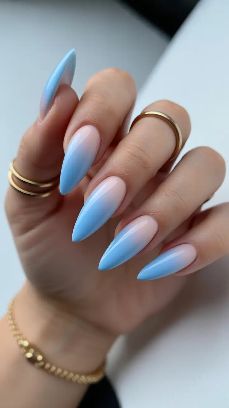 almond-nails-designs-Soft-Sky-Ombre-for-a-Calm-Summer-Mood