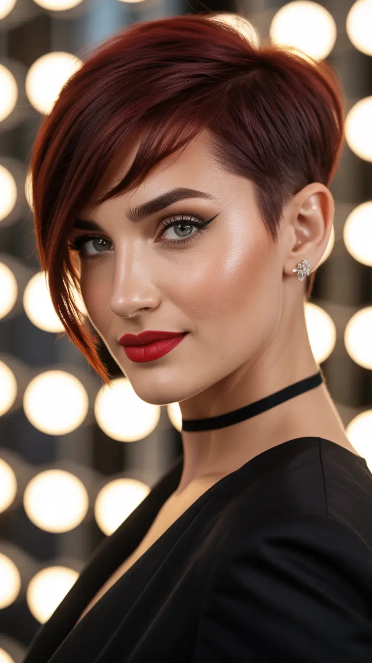 Best asymmetrical pixie haircuts 2026 Ruby Glow Energy
