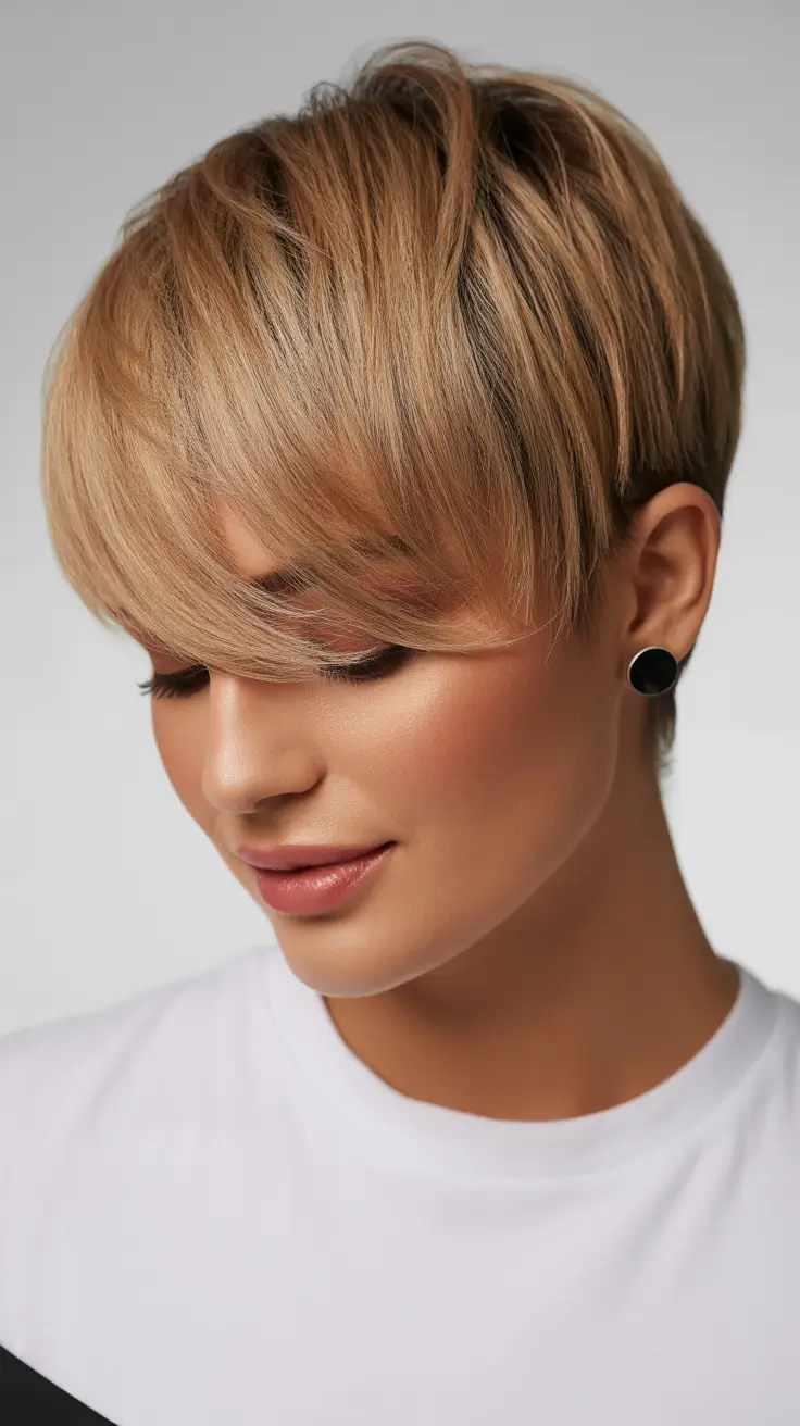 Best asymmetrical pixie haircuts 2026 Soft Honey Dimension