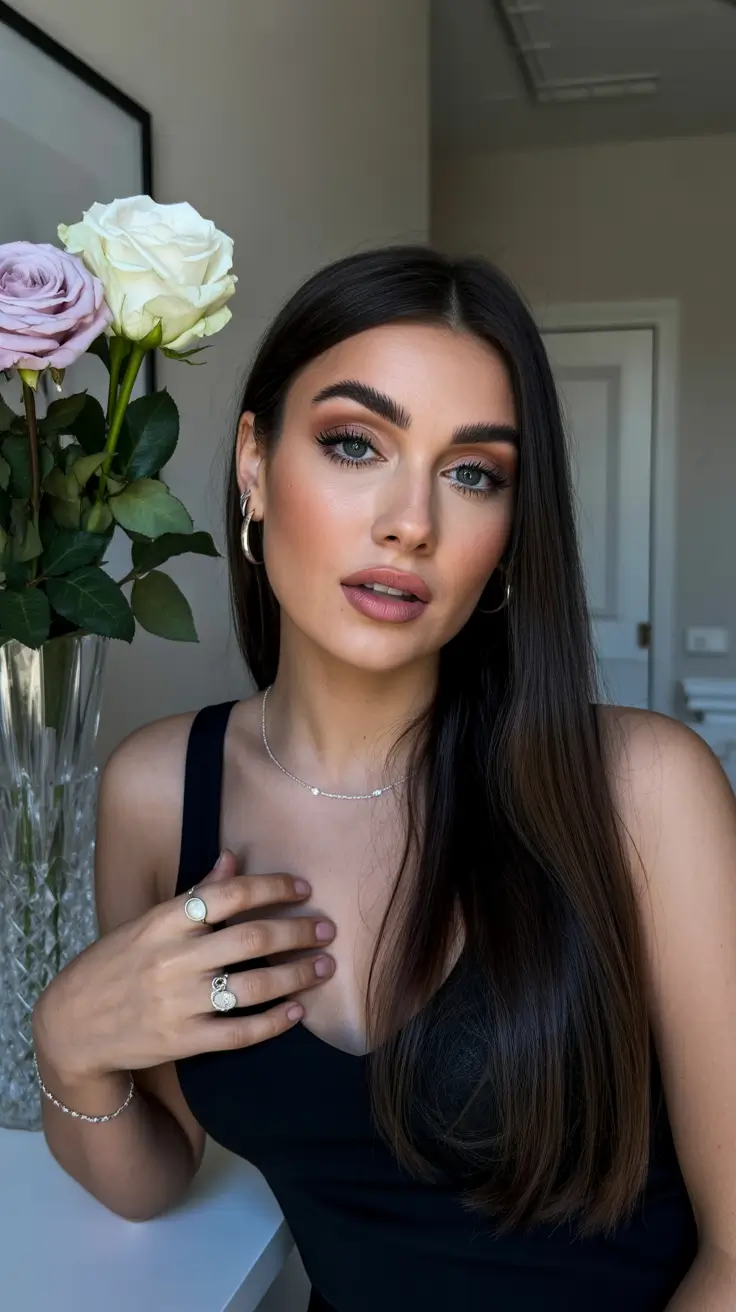 Best haircut ideas 2026 Sleek Espresso Length With Modern Minimalist Shine