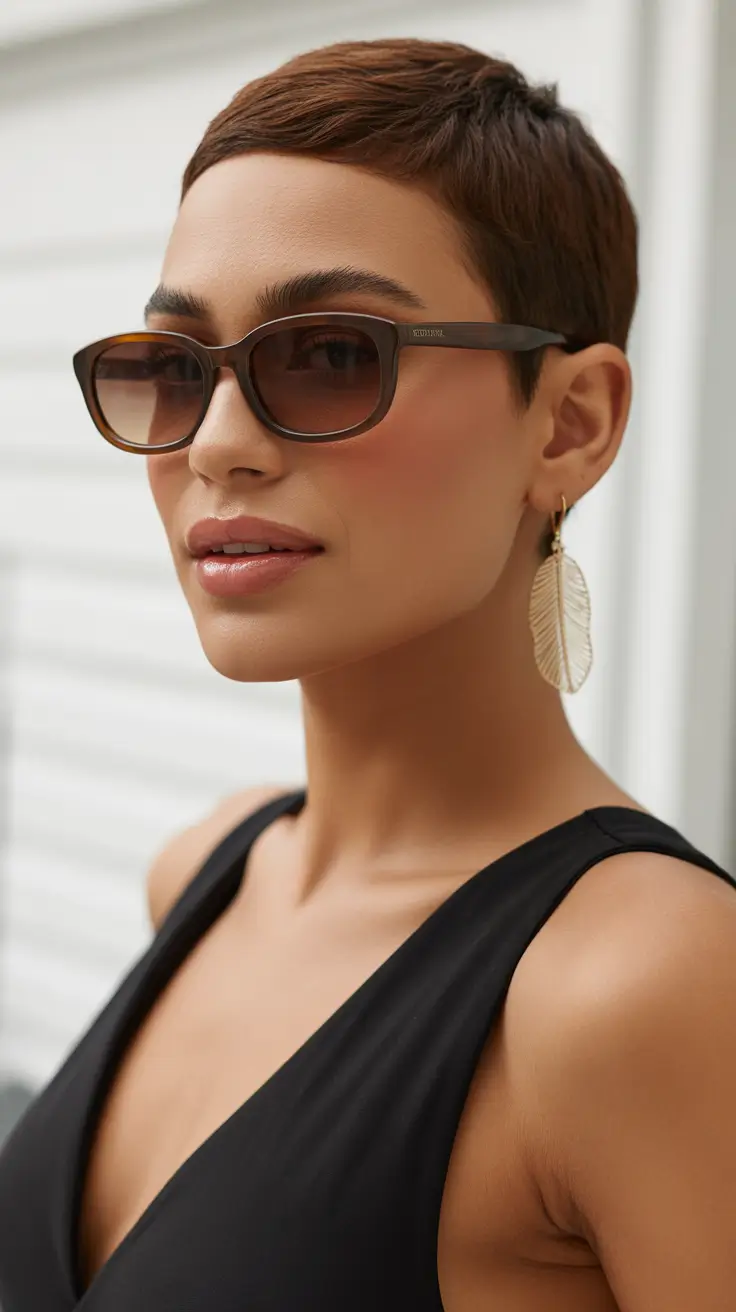 short haircuts for women 2026 Ultra-Chic Micro Crop for Minimalists