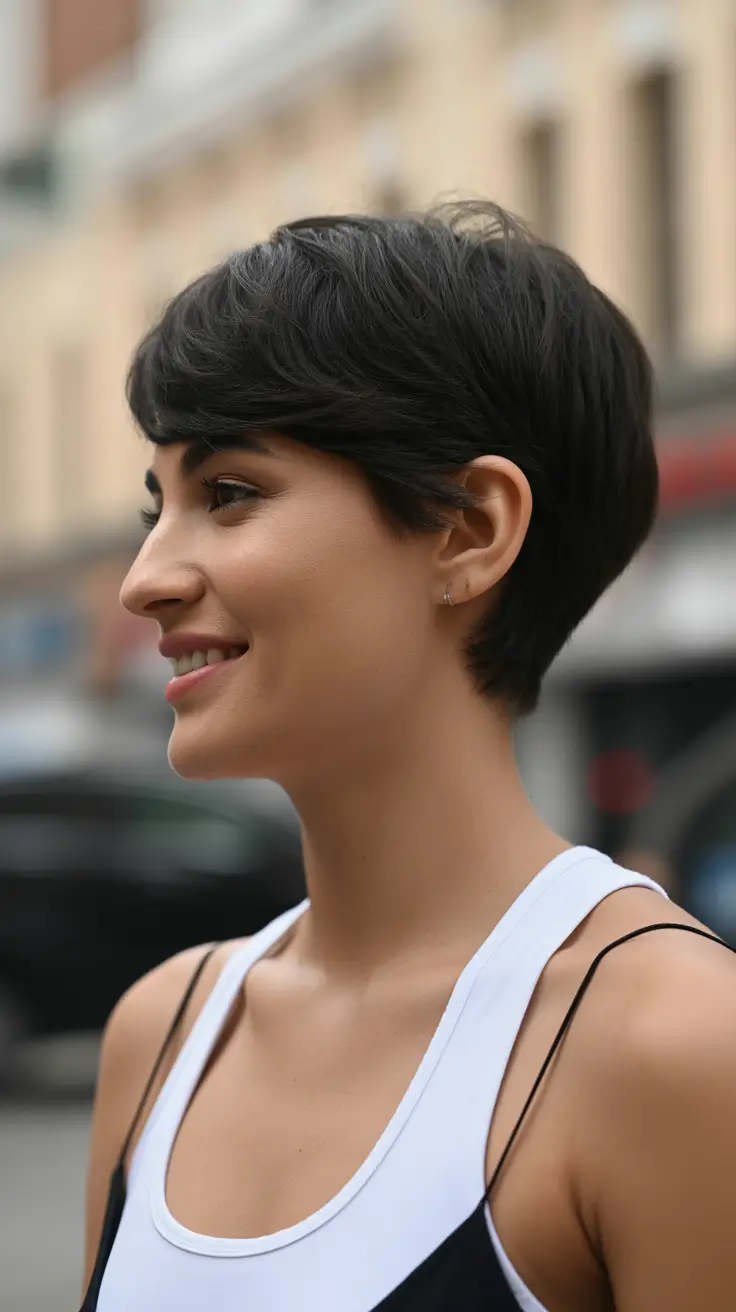 short haircuts for women 2026 Sporty Chic Pixie for Everyday Energy