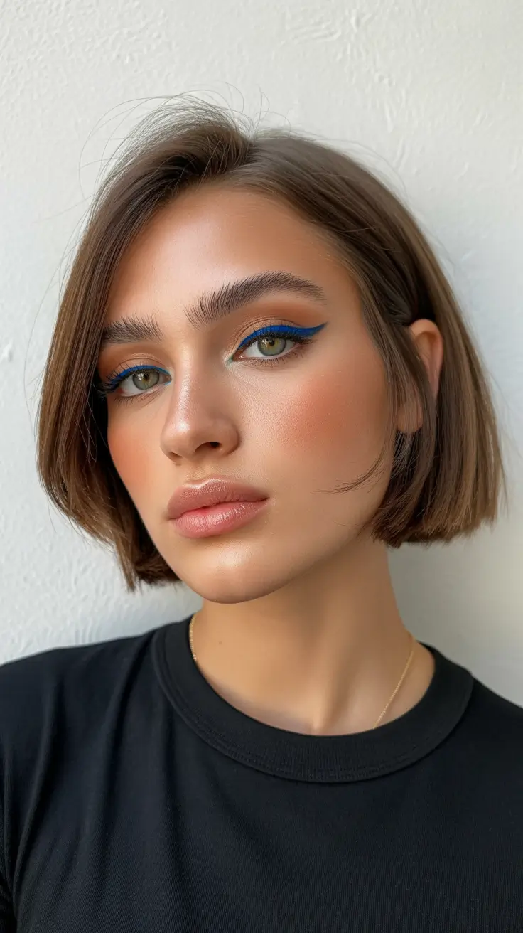 Best short hairstyles 2026 Minimalist Bob With Tucked Ends