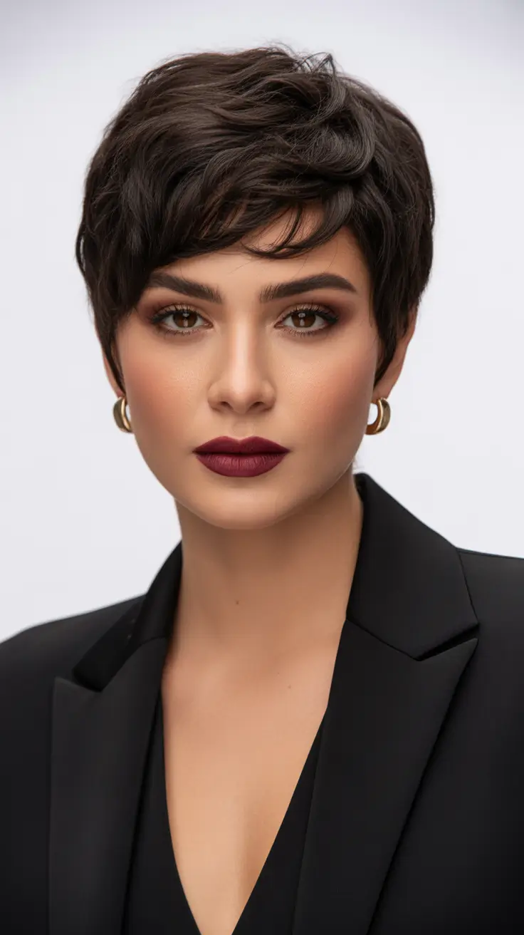 Best short hairstyles 2026 Elegant Tapered Pixie With Soft Waves
