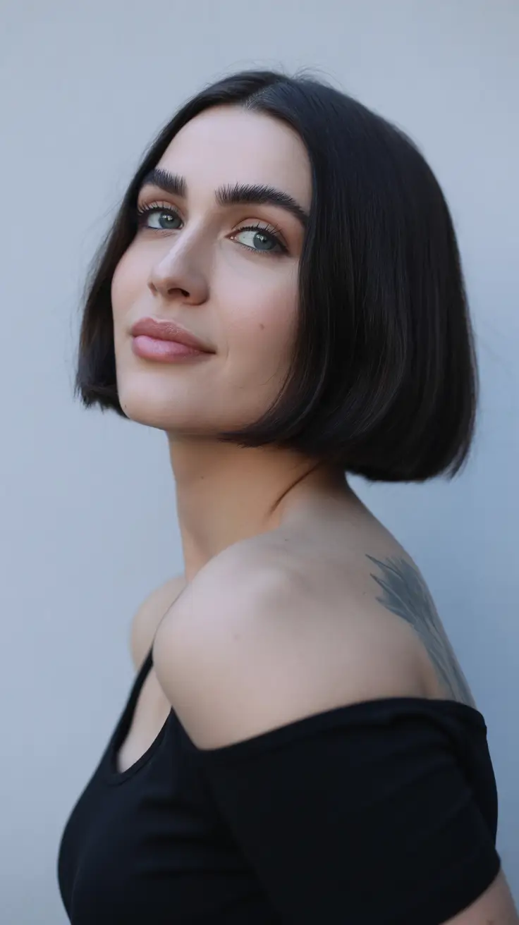 Best short hairstyles 2026 Sleek Chic Bob With Natural Volume