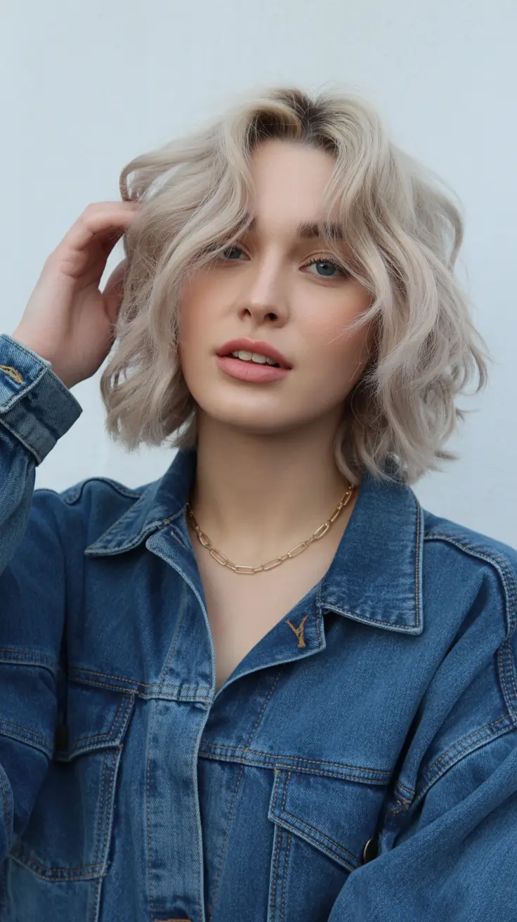 Best short hairstyles 2026 Airy Wavy Bob With Soft Movement