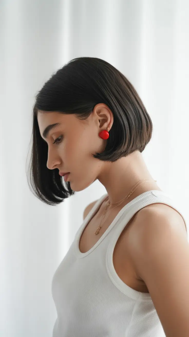 bob hairstyles 2026 Minimalist Sleek Bob With Clean Contour