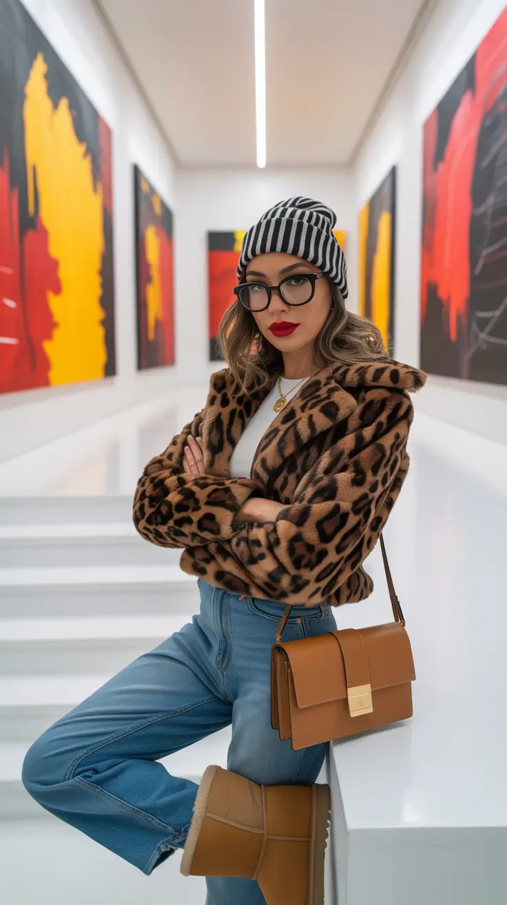Capsule Wardrobe Outfits Inspiration 2026 Playful Leopard Energy