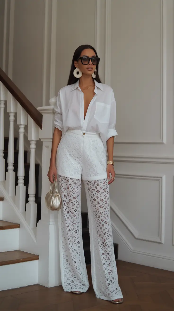 Capsule Wardrobe Outfits Inspiration 2026 White Lace and Light