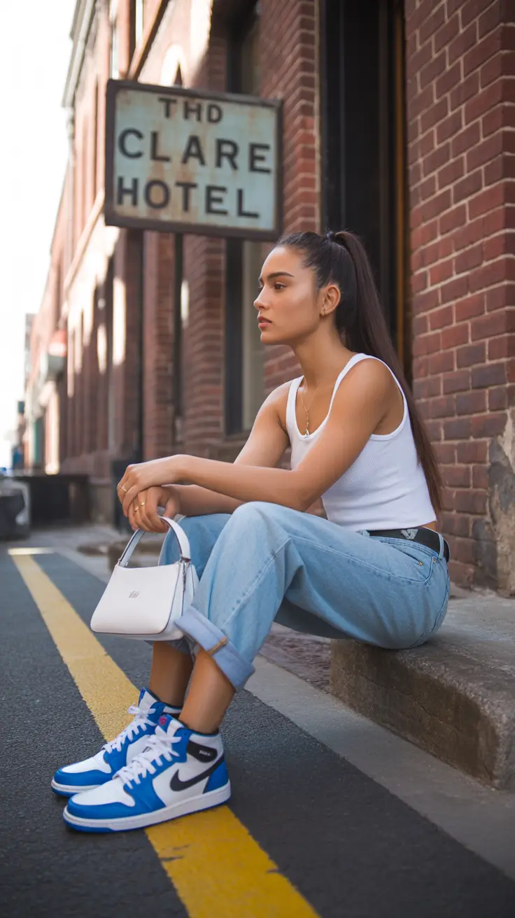 sneakers outfits women City Cool in Blue