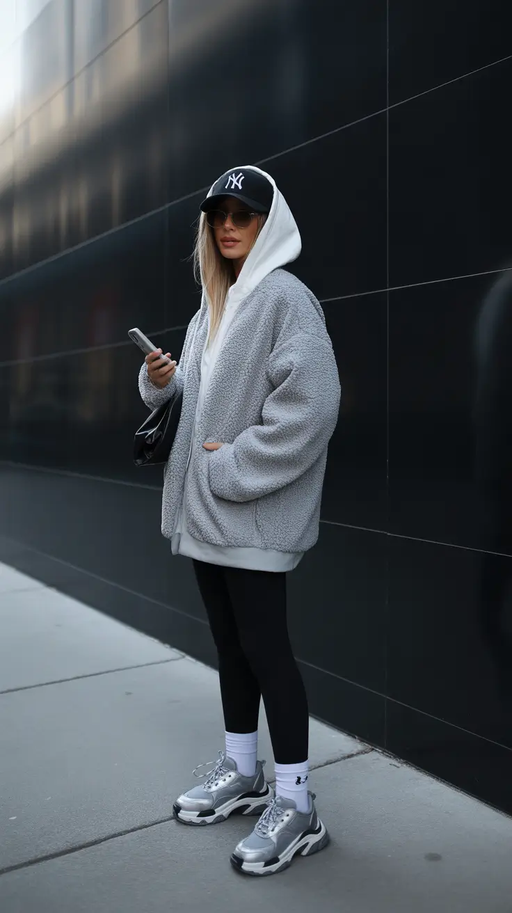 sneakers outfit winter Modern Street Comfort