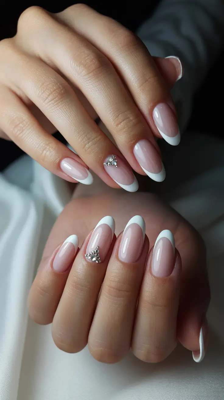 classy nail designs 2026 Soft French Glow with a Modern Twist