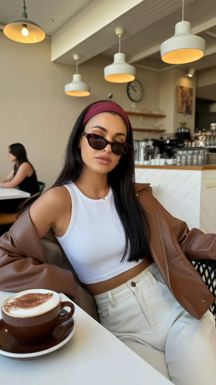 comfy outfits for women 2026 Modern Espresso Glow