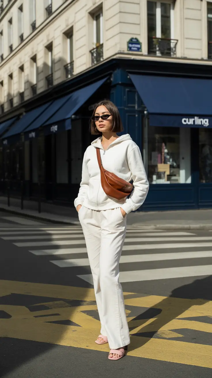 comfy outfits for women 2026 Neutral Chic for Coffee Runs