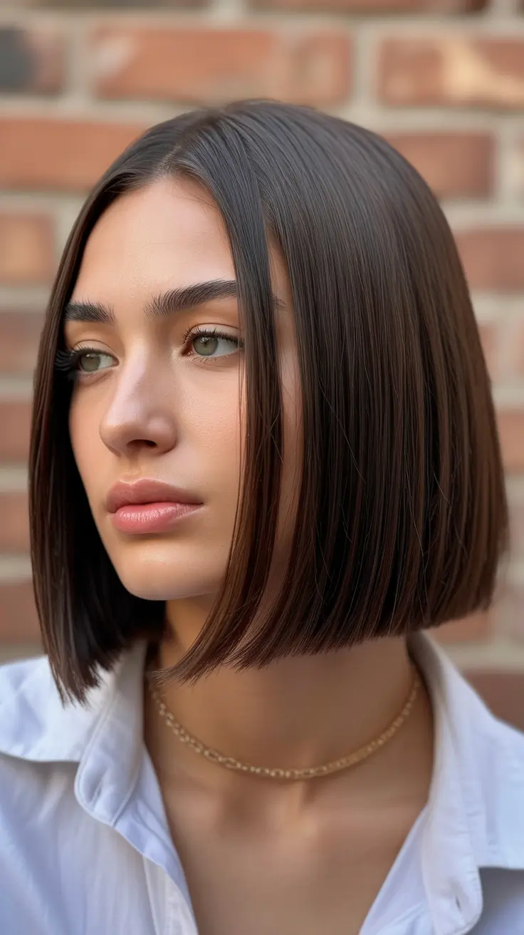 bob haircuts Polished Espresso Mini Bob