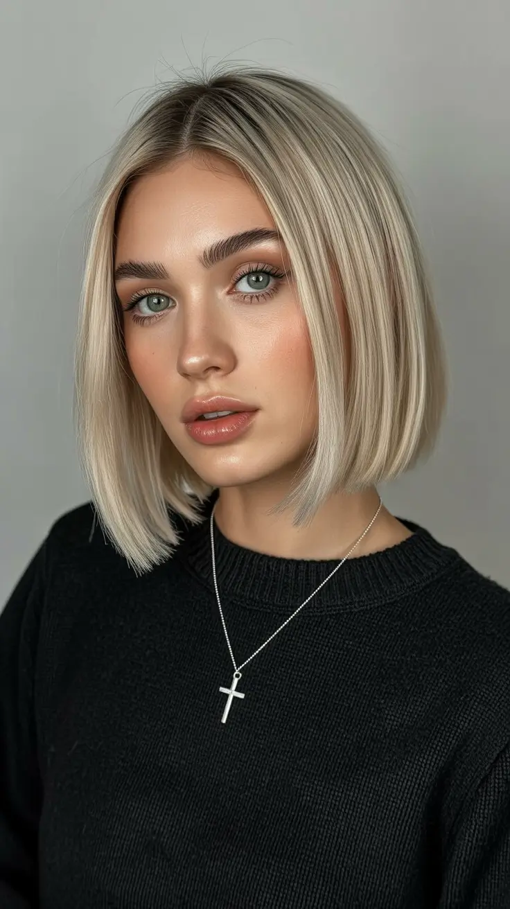 bob haircuts Minimal Chic Cream Blonde Bob