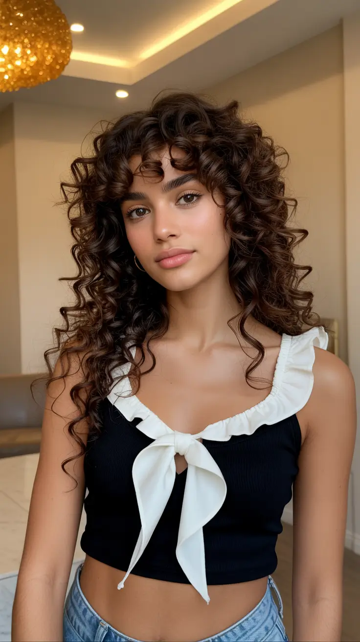 Cute curly hairstyles for women 2026 Playful Long Curls With Soft Definition