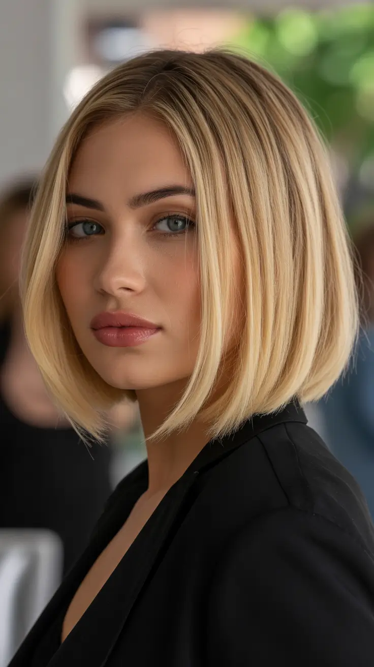 Easy hair inspiration 2026 Blunt Blonde Bob