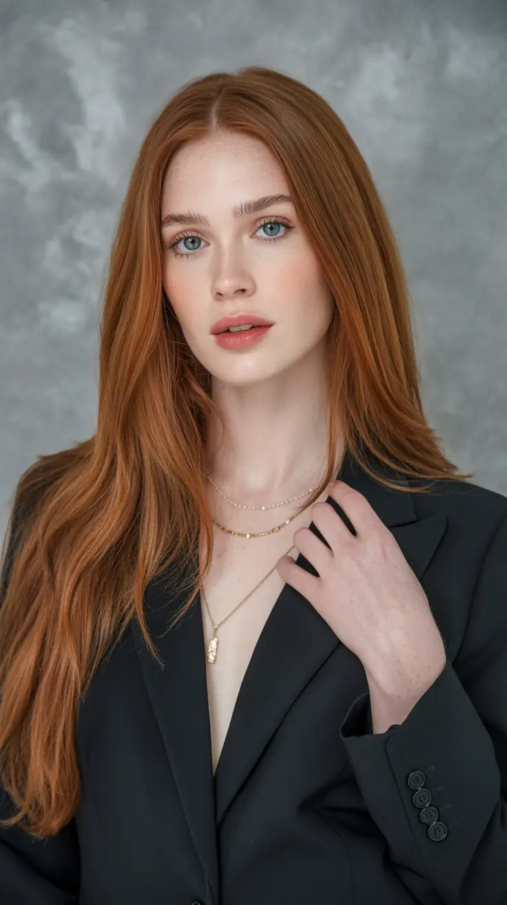 Easy hair inspiration 2026 Soft Copper Long Hair