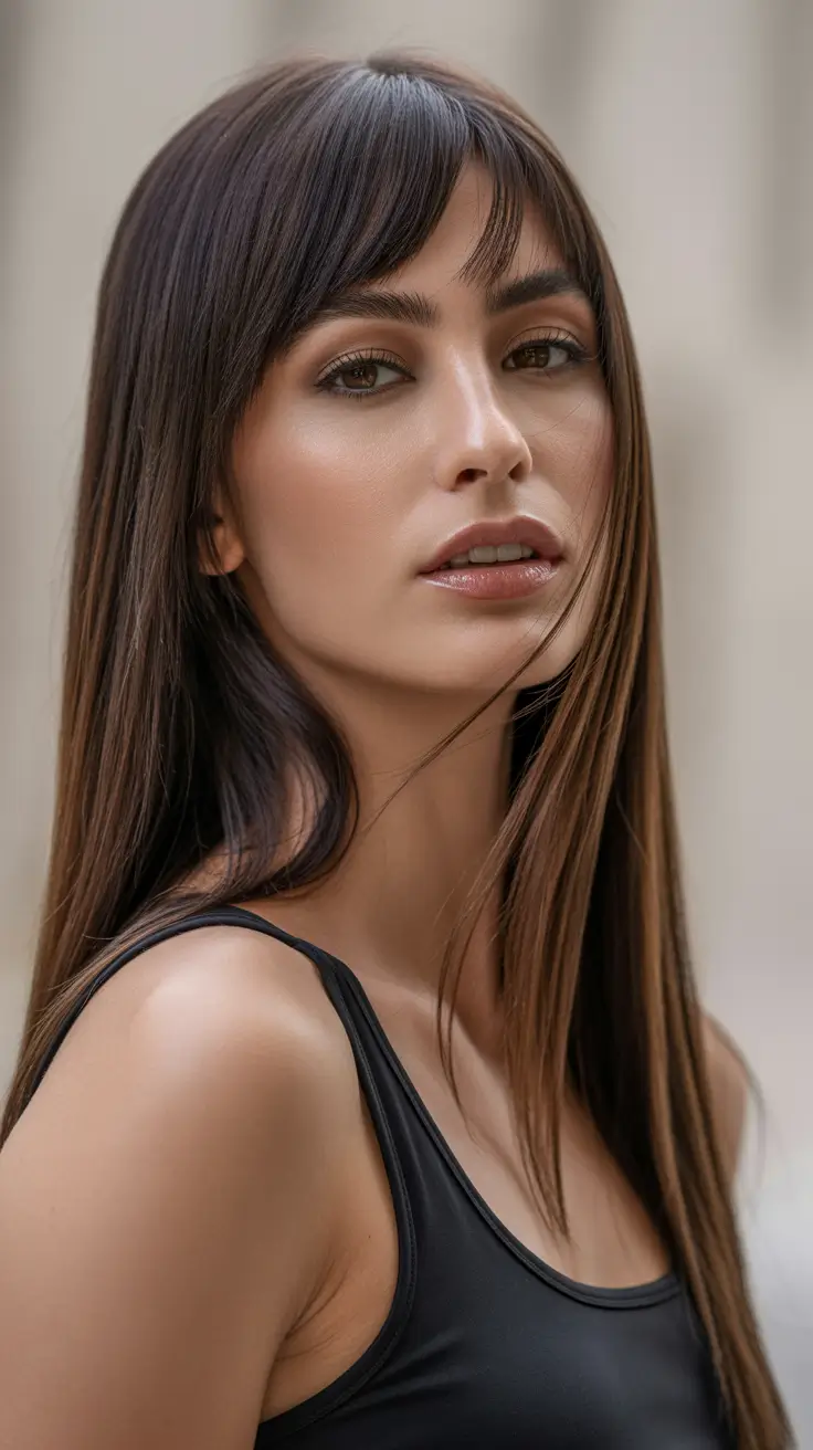 Easy hair inspiration 2026 Long Layers With Bangs