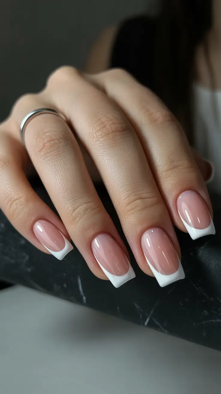 French-nail-designs-2026-Modern-White