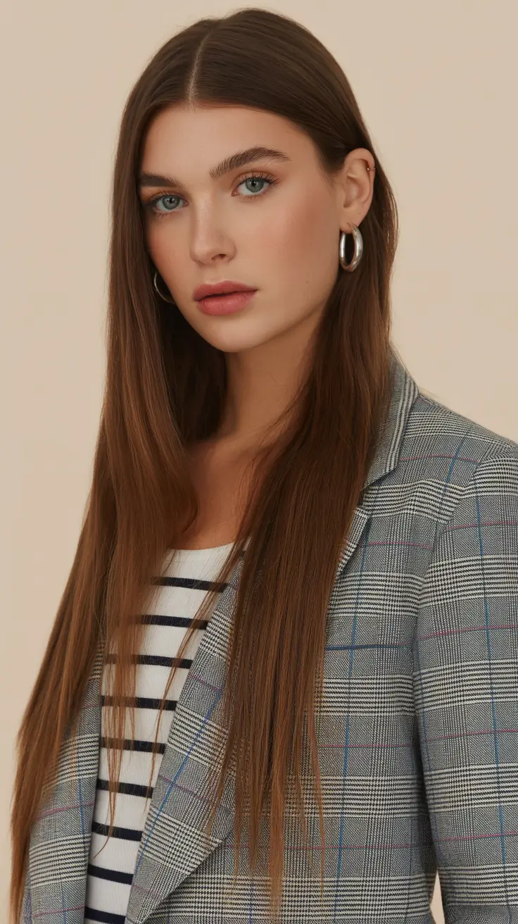 Haircut Ideas for Long Hair 2026 Sleek Espresso Step Cut