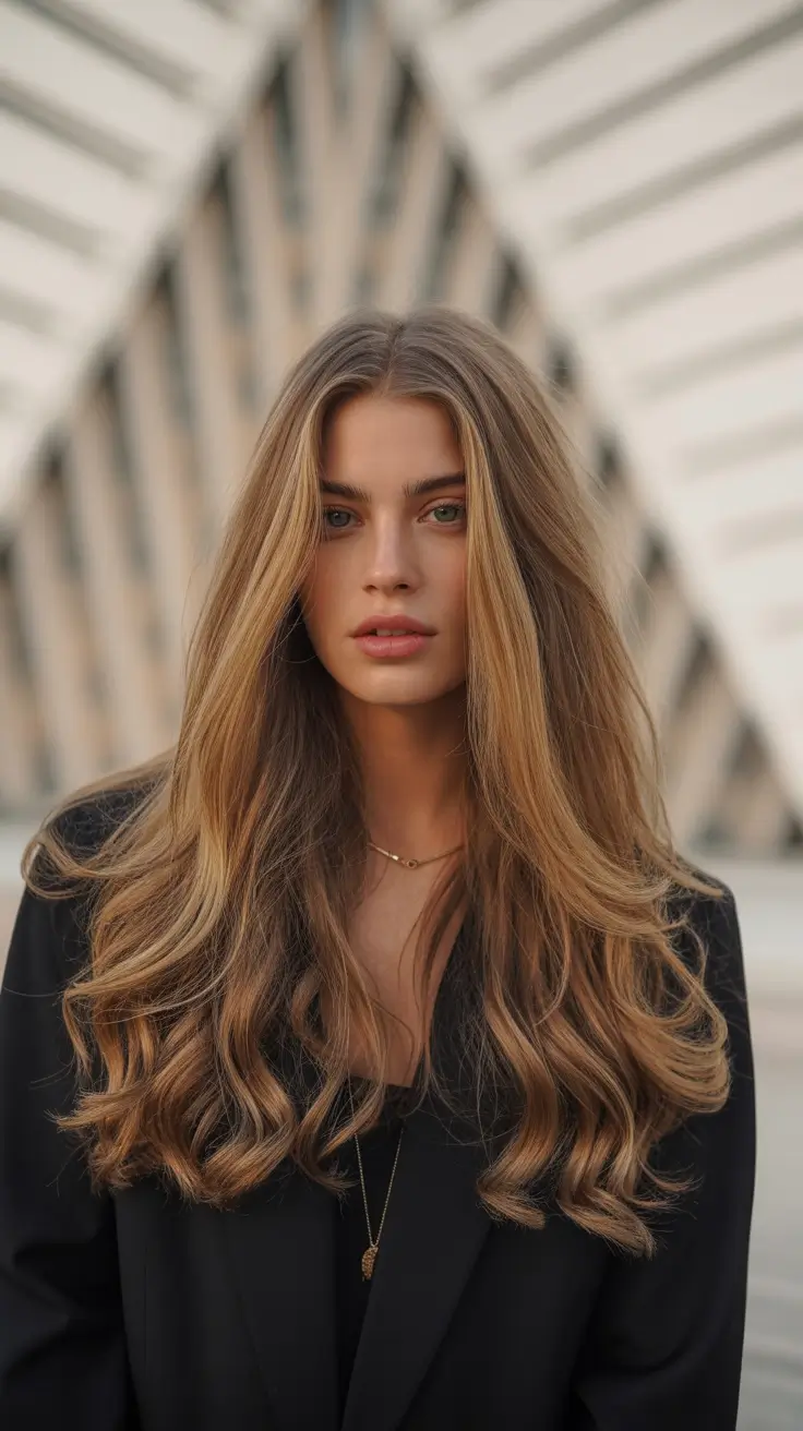 Haircut Ideas for Long Hair 2026 Golden Balayage Layers