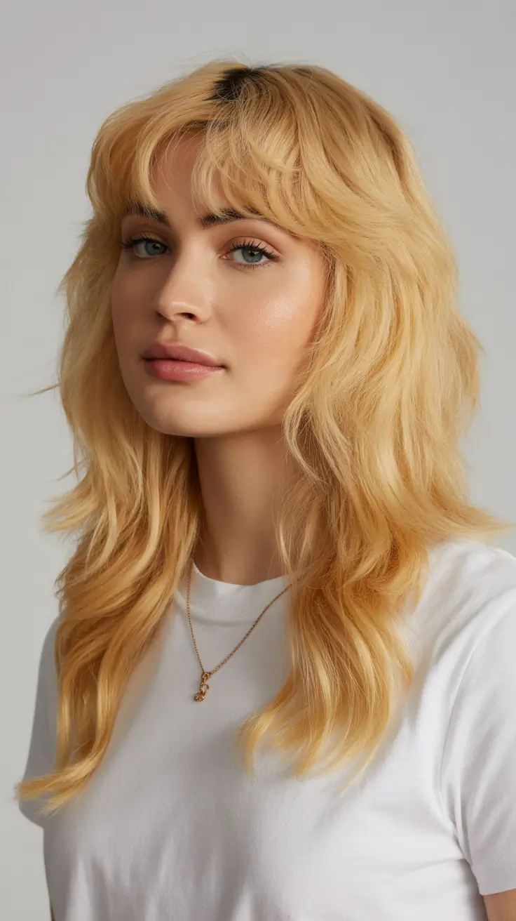 haircut ideas for thin fine hair 2026 Soft Blonde Butterfly Shag