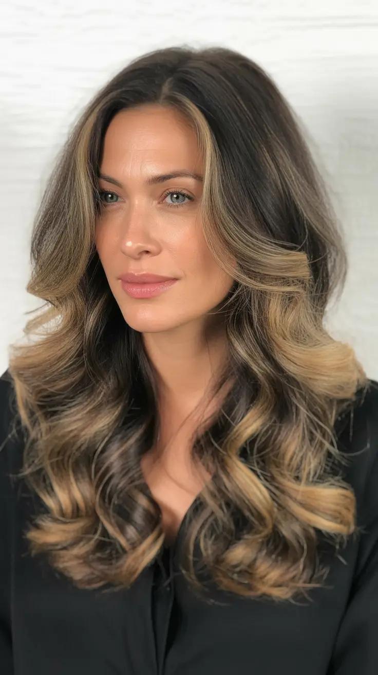 Haircut ideas for women over 40 2026 Butterfly Layers for Long Balayage Hair