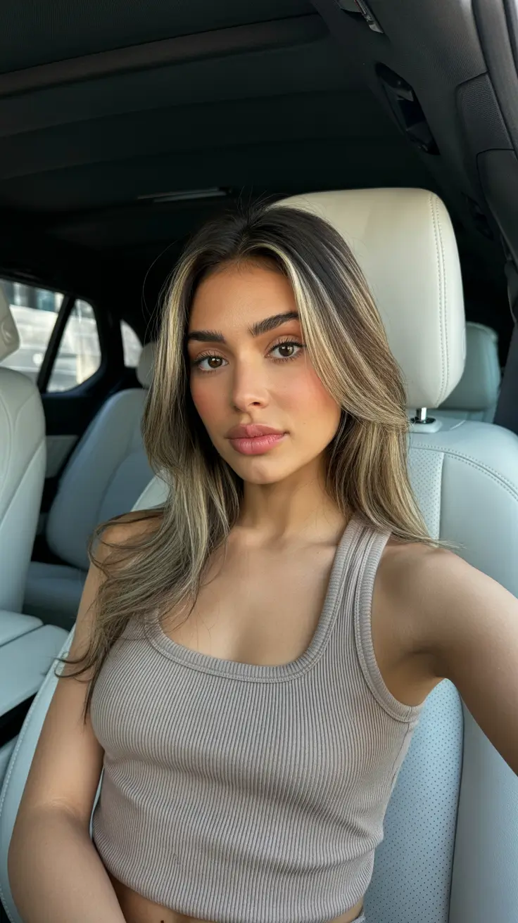 hairstyles for medium length hair 2026 Soft Face-Frame Highlights With Casual Lift