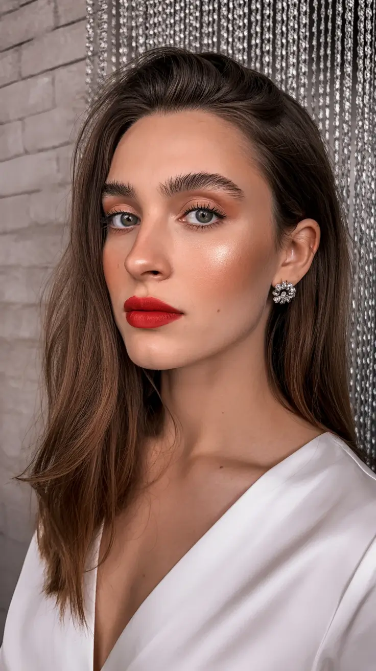 hairstyles for medium length hair 2026 Side-Swept Elegance With Soft Volume