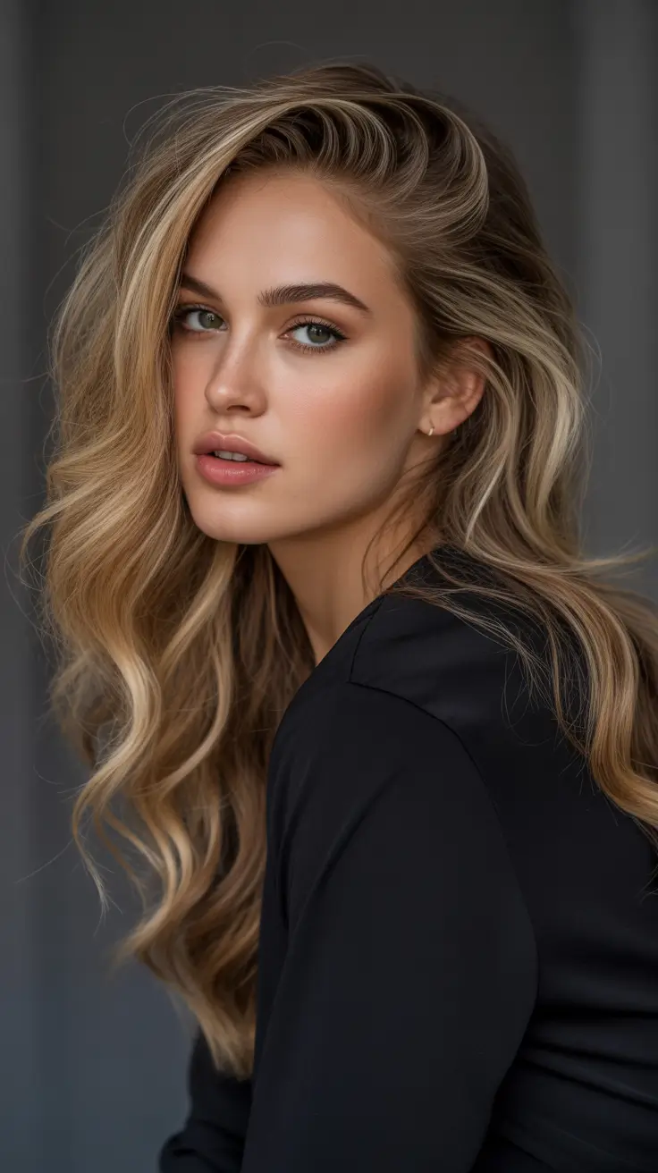 hairstyles for medium length hair 2026 Soft Golden Waves With Lifted Volume