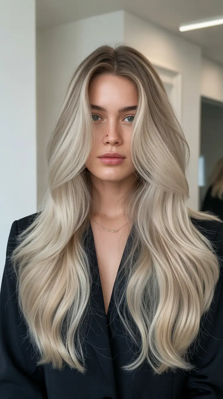 Long Haircut Ideas 2026 Platinum Luxe Layers