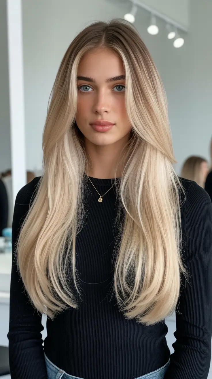 Long Haircut Ideas 2026 Butter Blonde Butterfly Cut