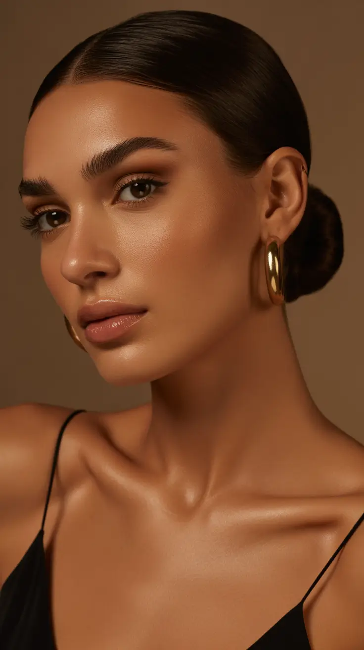 Modern bun hairdos 2026 The low sculpted bun with timeless warmth