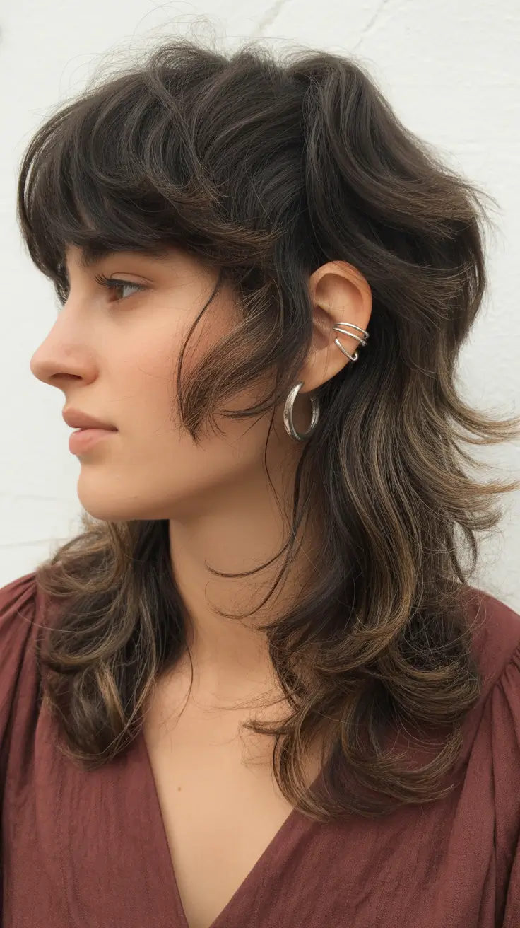 Modern shag hairstyles 2026 Long Curly Shag With Rockstar Layers