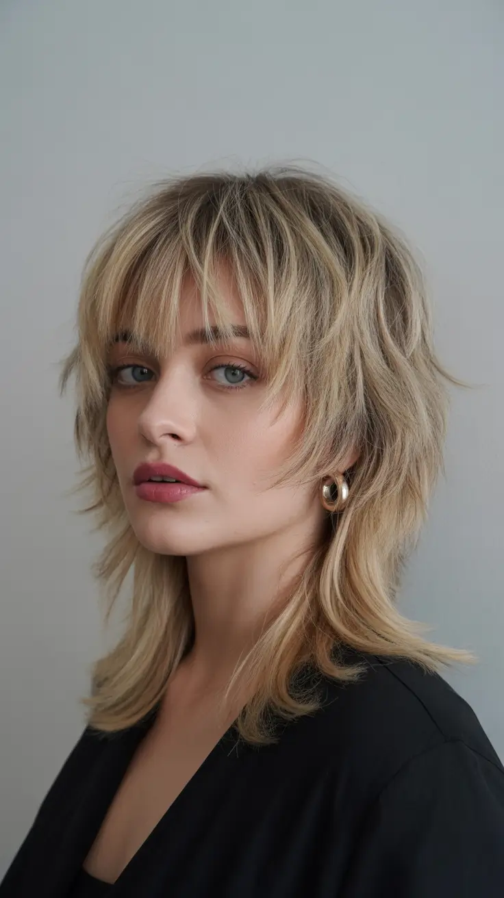 Modern shag hairstyles 2026 Blonde Long Shag With Retro 70s Energy