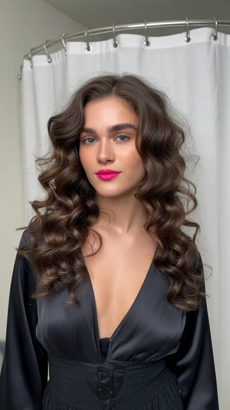 Modern wavy haircuts 2026 Retro Gloss Curls