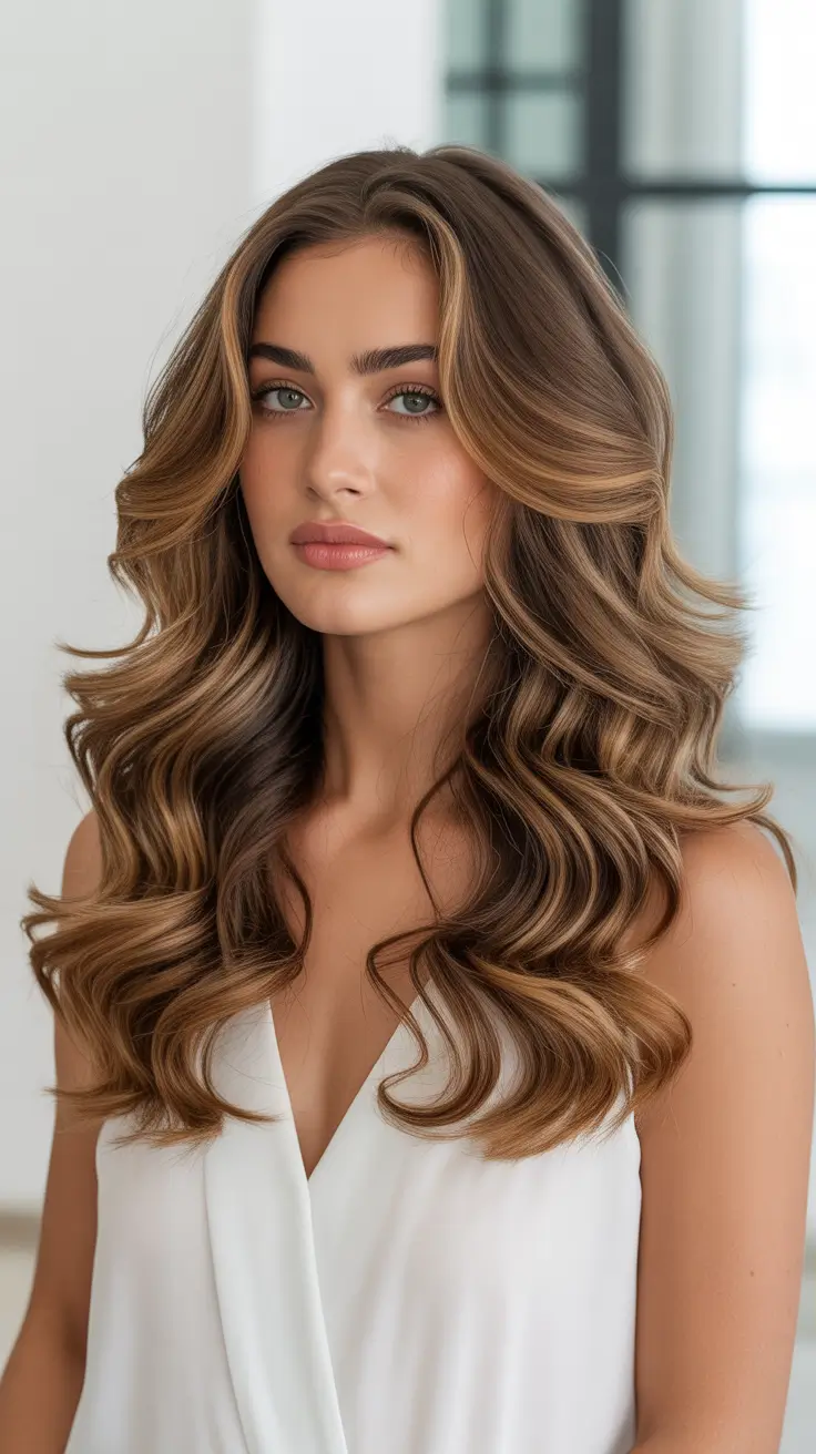 Modern wavy haircuts 2026 Golden Volume Layers